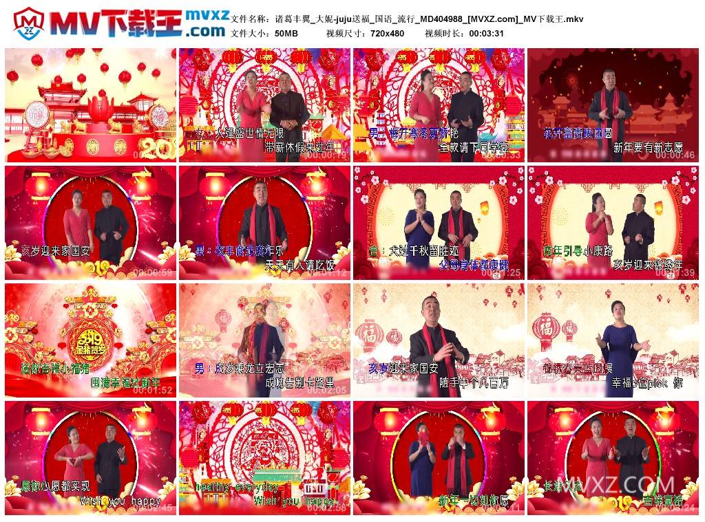 诸葛丰翼_大妮-juju送福_国语_流行_MD404988